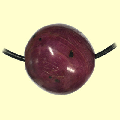 Rubin Kugel durchbohrt ca. 25 mm