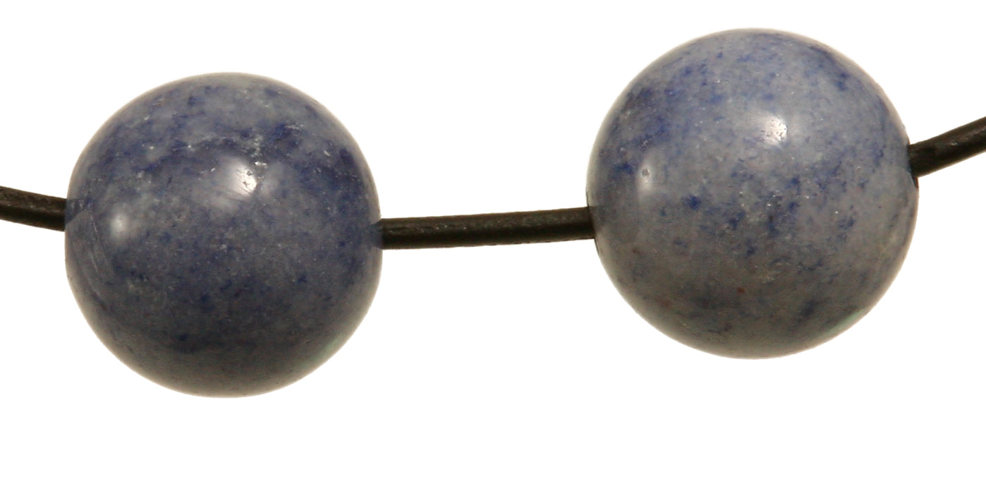 Blauquarz Kugel durchbohrt 20 mm