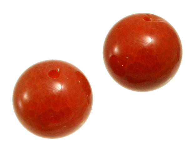 Schlangenhautachat beh. Kugel durchbohrt ca. 20 mm