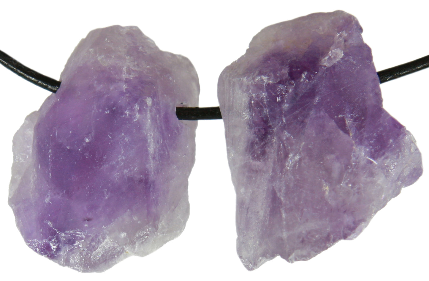 Amethyst Rohstein Anhänger  durchbohrt