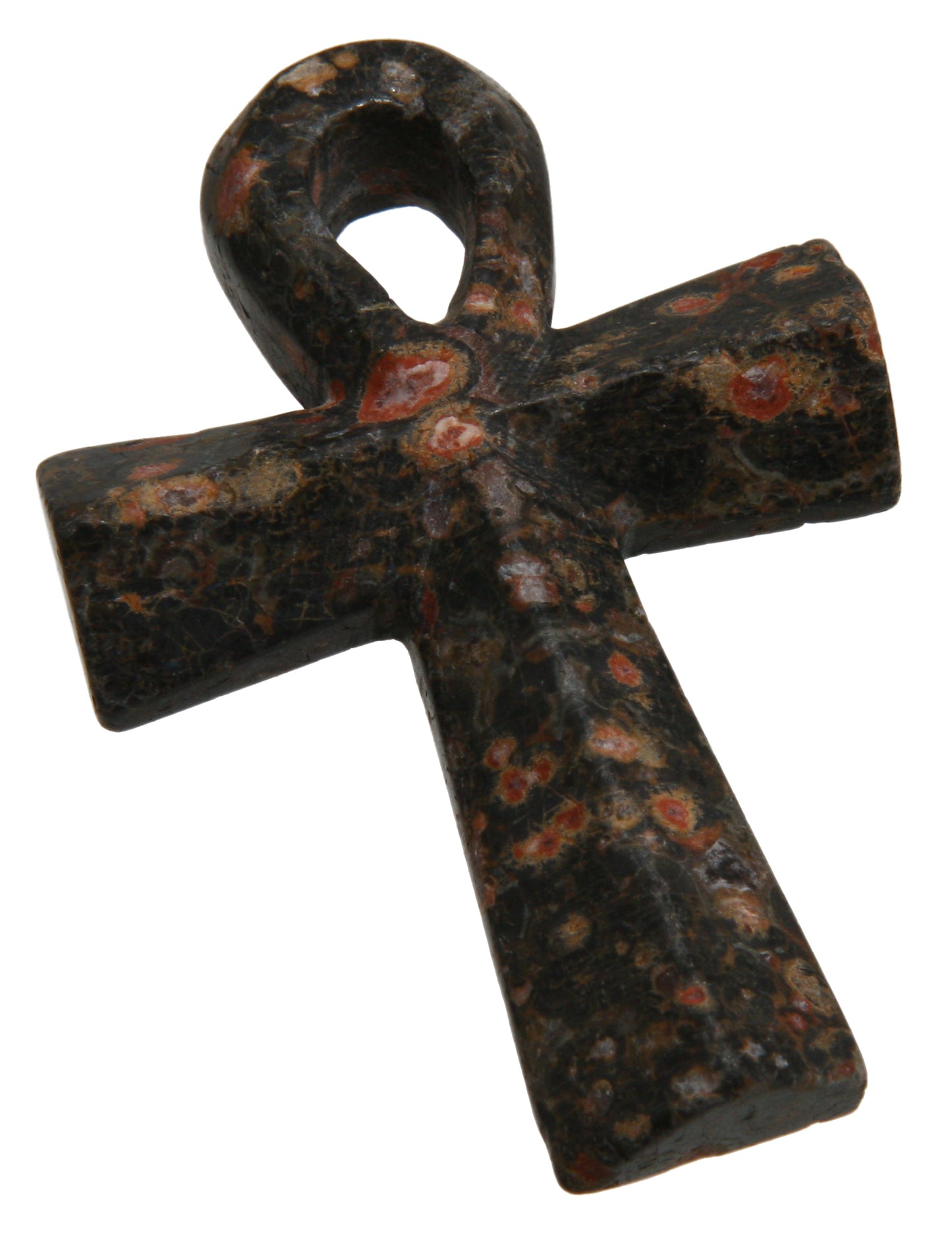 Leopardenstein (Rhyolith) Henkelkreuz Anhänger