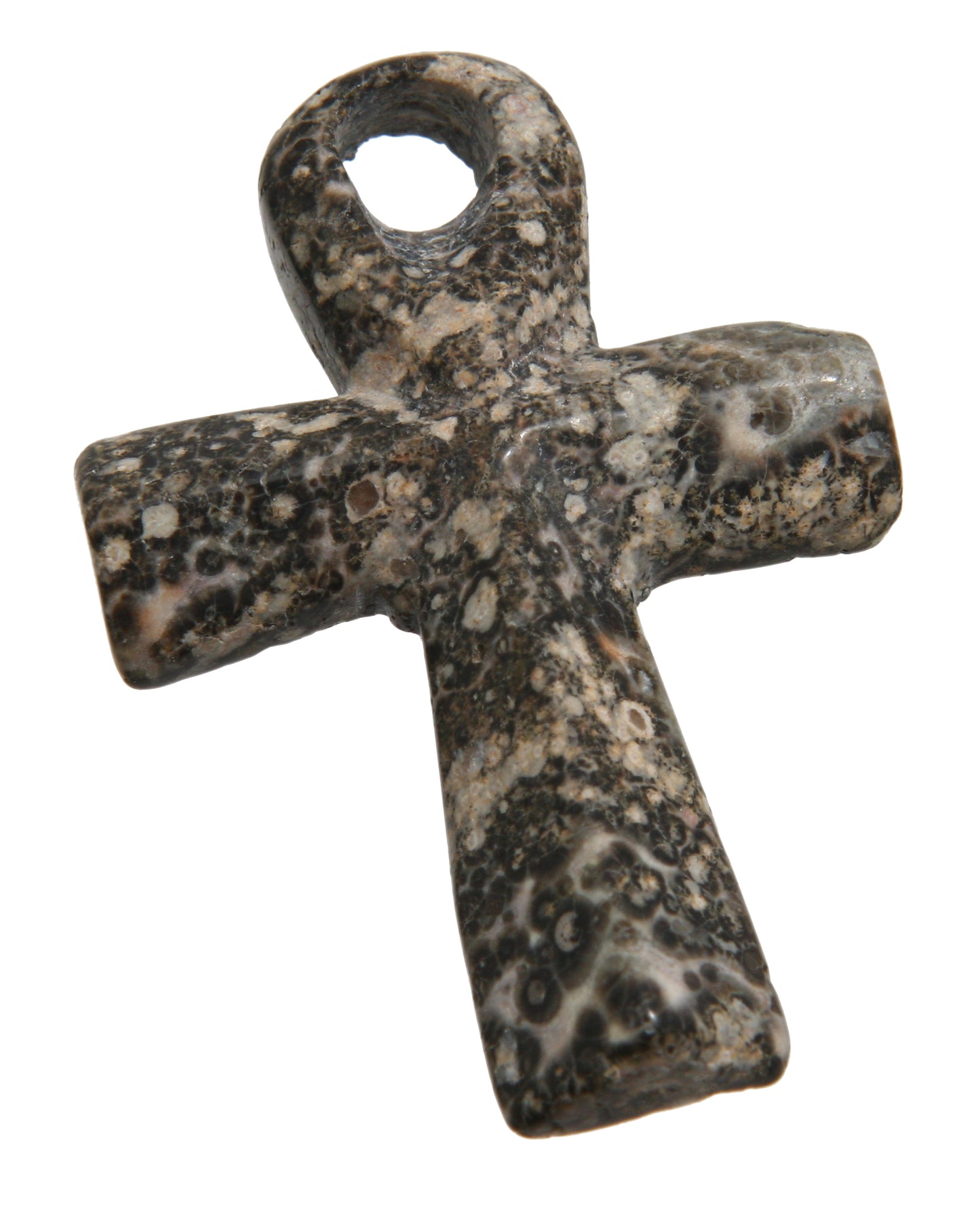 Leopardenstein hell Henkelkreuz Anhänger