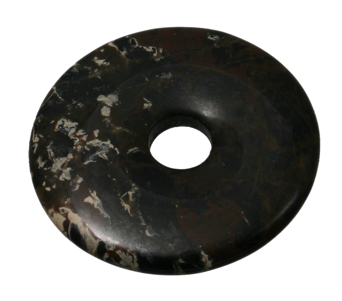 Jaspisbreccie dunkel Donut 30 mm