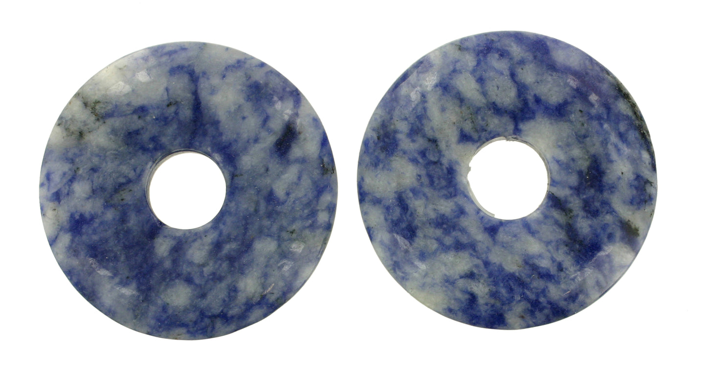Dumortierit-Quarz Donut 30 mm