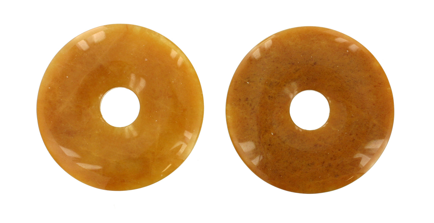 Quarzit gelb Donut 35 mm