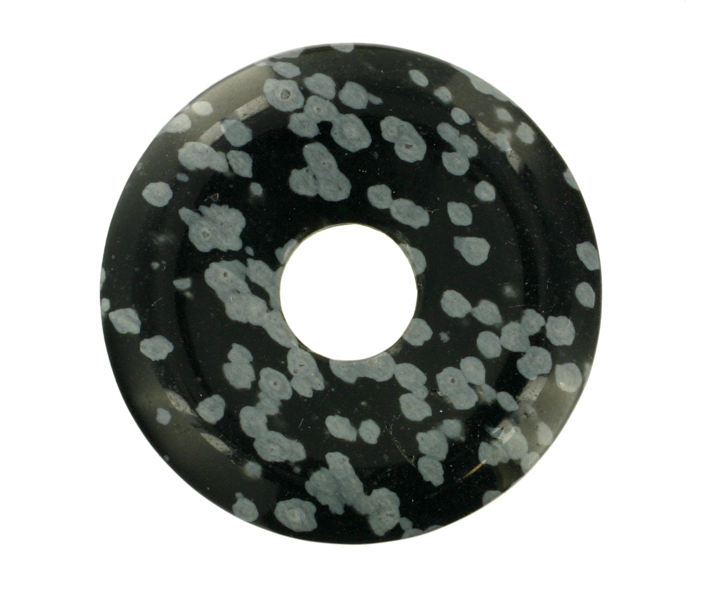 Schneeflockenobsidian Donut 30 mm