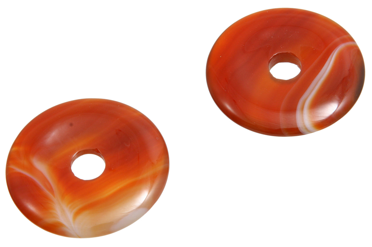 Karneolachat gef. Donut 35 mm