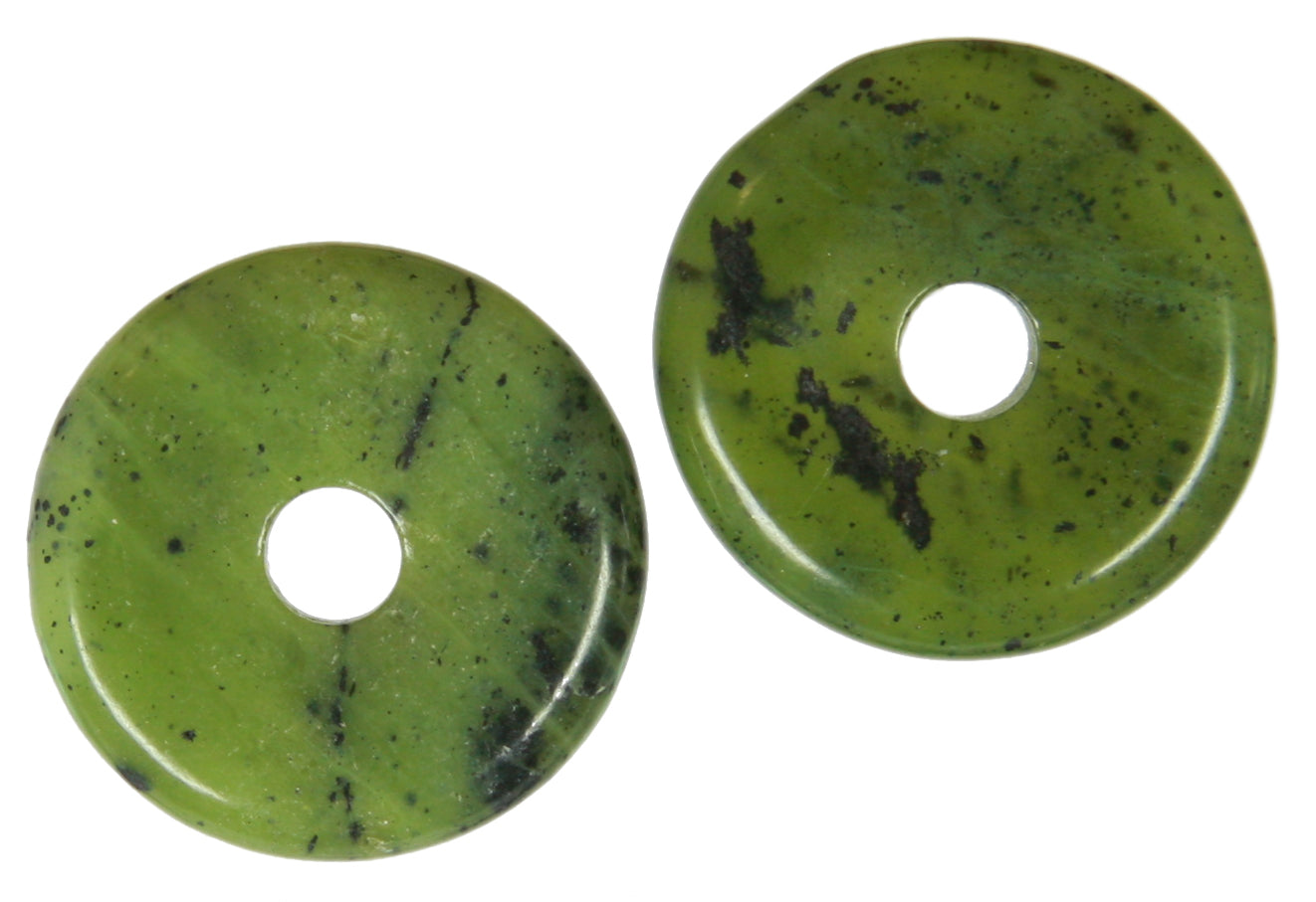 Serpentin dunkelgrün Donut 20 mm