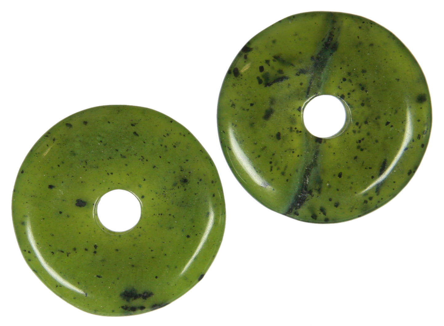 Serpentin dunkelgrün Donut 25 mm