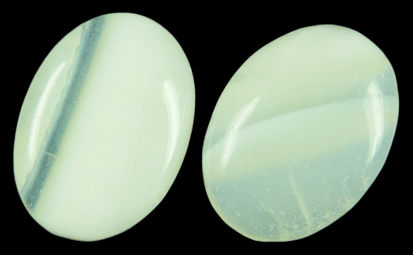 Achat weiß Cabochon 18 x 25 mm