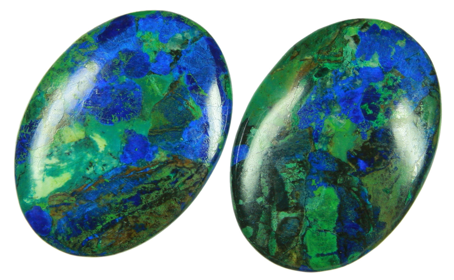 Azurit-Malachit Cabochon 22 x 30 mm
