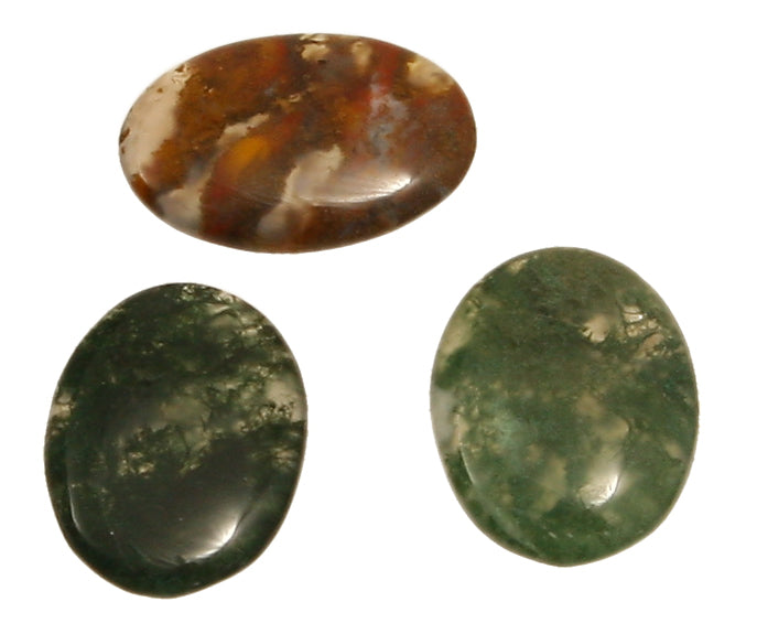 Moosachat Cabochon 18 x 25 mm