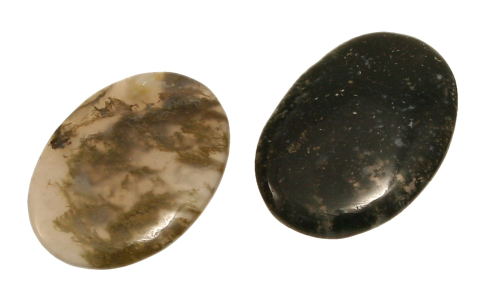 Moosachat Cabochon 55 x 40 mm