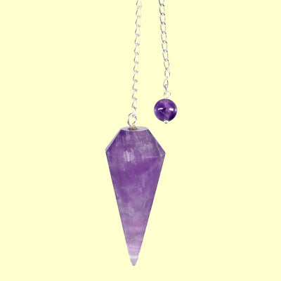 Amethyst Pendel mit Kette