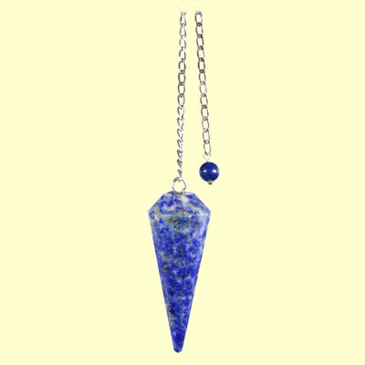Lapislazuli Pendel mit echt Silberkette